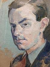 Sold at Auction: Marjorie Tulip Parsons, § Marjorie Tulip (Trekkie) Parsons  (nee Ritchie) (British, 1902-1995) Portrait of a young man, head and  shoulders, wearing a collar...
