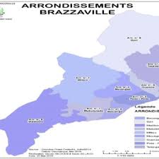 Carte des 12 départements de la république du congo. Carte Administrative De Brazzaville Congo Site Com 2017 Download Scientific Diagram