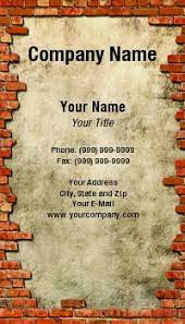 We specialize in block walls and custom concrete. Masonry Business Cards