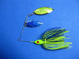 Details About 1 2 Oz Spinner Bait Chart Blue Fishing Lure Bass R