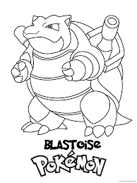 As suggested by its japanese pokémon category, it may also be based on stinging. Blastoise Pokemon Characters Printable Coloring Pages Blastoise Pokemon 2021 003 Coloring4free Coloring4free Com