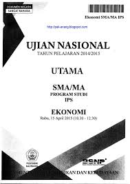 Soal un ekonomi 2019 dan kunci jawaban. Naskah Soal Un Ekonomi Sma 2015 Paket 1