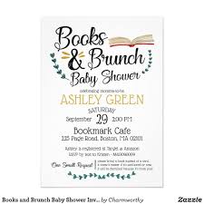 Books And Brunch Baby Shower Invitation Zazzle Com Baby Shower Brunch Baby Shower Invitations Baby Shower Book