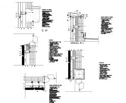 Ventilated Facade Cassette Plan Detail Dwg File Bay Window Ventilation Elevation Plan