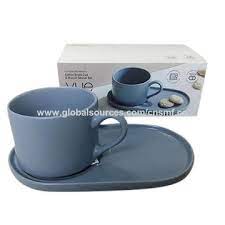 The comfortable handle and perfect shape make it easy to enjoy every spoonful. China Stoneware Coffee Break Cup And Biscuit Saucer Set On Global Sources Cup And Biscuit Saucer Set Biscuit Sauver Stoneware Cup