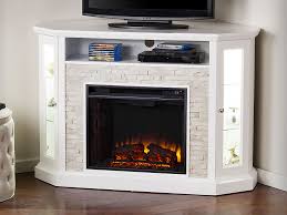 Dimplex media consoles combine an ambient fireplace with an entertainment center to create the ultimate room focal point. Redden White Convertible Fireplace Media Cabinet Fe9393 Southern Enterprises