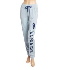 U S Polo Assn Blue Yonder Heather Jogger Cotton Pajama