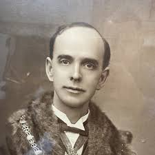 Antique George V Framed Photograph Counsellor W C White Mayor By Harry  Bullock