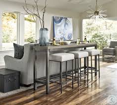 Pin By Lowe Britany On Home Living Room In 2020 Bar Table Behind Couch Sofa Table Decor Casual Kitchen Table