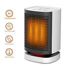 Woterzi Ceramic Space Heater Portable Personal Electric Heater Fan With Hot Natural Wind Overheat Tip Over Protections 2s Heat Up Oscillating Function Quiet Space Heater Heater Heater Fan