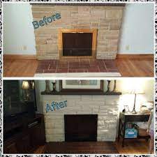 whitewashing graywashing stone heat resistant spray paint on brass new updated look oh and new tile heat resistant spray paint stone fireplace fireplace