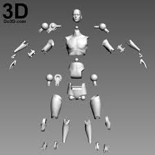 Http Do3d Com Product 3d Printable Toy Articulated Action Figure Full Body Joints Print File Formats Stl 3d Printable Models 3d Printing Diy Prints