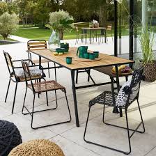 Sohan Foldable Garden Bench In Acacia Metal In 2020 Garden Chairs Garden Chairs Design Outdoor Bench Table