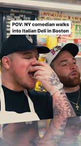 Two Boston Deli Guys Getting Made Made Fun of by Little