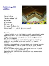 Aneka resep masakan 69.181 views3 year ago. Resepi Puding Lapis Milo Oreo