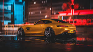 1920x1080 Yellow Mercedes Amg Gt Wallpaper Mercedes Wallpaper Car Wallpapers Mercedes Amg