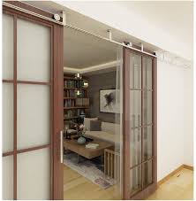 10 Wide Ceiling Mount Barn Door Hardware For Double Doors 339 On Amazon By Bd Hardware Barn Style Doors Barn Door Room Divider Doors