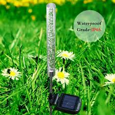 2pcs Garden Solar Lights Outdoor Solar Acrylic Bubble Rgb Color Changing Solar Walmart Com Walmart Com