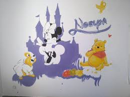 Peinture D Une Chambre D Enfant Decoration Minnie Et L Univers Disney