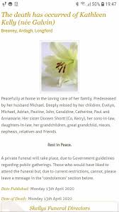 Check spelling or type a new query. Backstage Theatregroup All In Btg Extend Our Condolences To Evelyn Pauline And The Entire Kelly Family On The Death Of Their Mother Recently Facebook