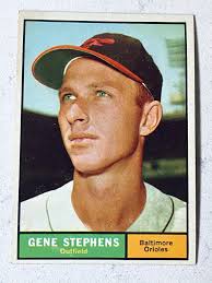 1961 Topps Baseball Cards, Terry Stallard 81, Bob Bruce 83, Gene Stephens  102, Jerry Staley 90