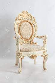 Painting using one stroke technique. Old Chair With Expensive Patterns Use Gold And Floral Pattern Stock Photo Picture And Royalty Free Image Image 94303068