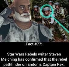 Captain Rex Confirmed As Appearing In Return Of The Jedi Star Wars Funny Funny Star Wars Meme Starwars Star Wars Humor Star Wars Jokes Star Wars Facts