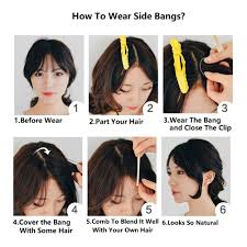 Shop with confidence on ebay! Buy Dsoar Side Bangs Clip In Human Hair Bangs Natural Clip On Side Bang Straight Fringe Real Hair Extensions Dark Brown Online In Vietnam B07qjwl5g3