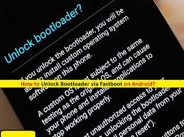 To unlock the bootloader, type the following command on your command window (here, unlock key is the number: How To Unlock Bootloader Via Fastboot Android Easy Steps