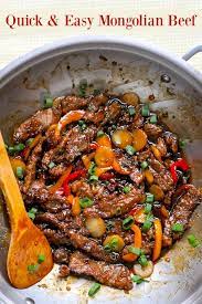 Mongolian Beef A Quick Easy Recipe For A Take Out Favourite At Home Recipe Recipes Easy Meals Quick Easy Meals