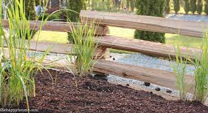 This type has a more polished look than. Our New Split Rail Fence The Happy Housie