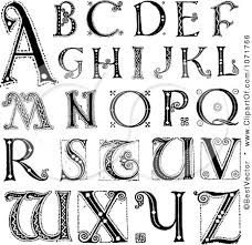 This high quality transparent png . Clipart Black And White Capital Vintage Styled Alphabet Letters Royalty Free Vector Illustrati Lettering Alphabet Hand Lettering Art Alphabet Letters Clipart