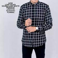 Jual baju kemeja kerja flanel fit kotak kotak keren najlajeans. Kemeja Pria Branded Slimfit Flanel Hitam Kotak Putih Gaya Casual Formal Cowo Keren Promo Murah Shopee Indonesia