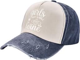 Girls Just Wanna Have Wine Baseball Cap for Men Women Trucker Hat Vintage  Dad Golf Hats at Amazon Mens Clothing store