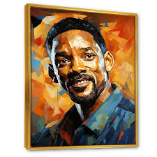 Designart "Popart Portrait Of Sapphire Smith II" Pop Art Floater Framed  Canvas Wall Art