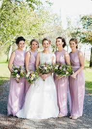 Elizabeth Stuart Elegance For A Clean White Contemporary Wedding With A Hint Of Woodland Flowers Rose Bridesmaid Dresses Pale Pink Bridesmaid Dresses Country Bridesmaid Dresses