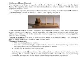 Tower of hanoi puzzle rules. Q3 Towers Of Hanoi 35 Marks You Are Required To Chegg Com