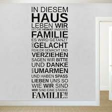 Wandtattoos sprüche für ihren deko! Wandtattoo Wandaufkleber Spruch In Diesem Haus Leben Wir Wandbanner Wohnzimmer Ebay