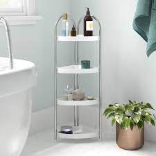 Bathroom shelves with suction cups. Wayfair Basics 23cm W X 87cm H X 23cm D Free Standing Bathroom Shelves Reviews Wayfair Co Uk