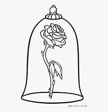 A small microcontroller was added to power and control leds in the rose and under the petals. Enchanted Rose Beauty And The Beast Drawing Hd Png Download Transparent Png Image Pngitem