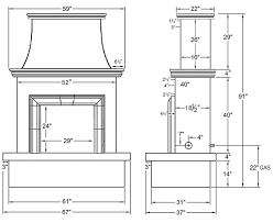 American Fyre Designs Contractors Model With Moulding Unfinished