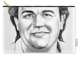 John Candy drawing Zip Pouch