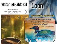 Loon in Water-Mixable Oil Paint and Sip