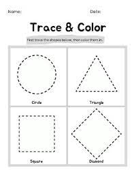 Welcome to the math salamanders 2d shapes worksheets. Basic Shape Tracing Worksheets Teaching Resources Tpt