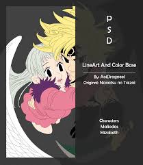 Aren't you dying to meet them? Lineart Or Bases On Nanatsunotaizai Fc Deviantart
