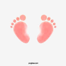 Pink Watercolor Stereo Wind Footprints Of Newborn Babies Newborn Stereoscopic Pink Png Transparent Clipart Image And Psd File For Free Download Pink Watercolor Baby Clip Art Baby Footprints