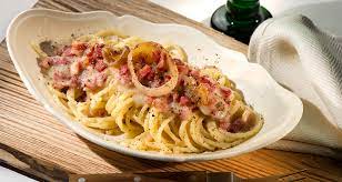 Check spelling or type a new query. Spaghetti Con Pancetta Affumicata Crema Di Cipolla E Pepe Nero