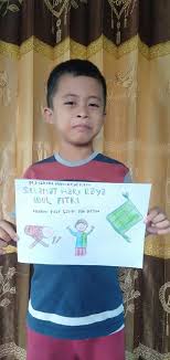 Sempurnakan kemenangan dengan saling memaafkan, sambut hari raya dengan penuh selamat hari raya idul fitri 1 syawal 1442 hijriah, mohon maaf lahir dan batin. Meriahkan Idul Fitri Murid Buat Poster Ucapan Selamat