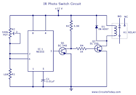 Relays are electromechanical devices that use an electromagnet to operate a pair of movable ct operated relay triggiring block diagram with circuit for final triggring circuit. Photo Switch Circuit