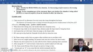 Operant conditioning examples reveal how reinforcement of behavior can work in psychology. Operant Conditioning Worksheet Walkthrough Youtube
